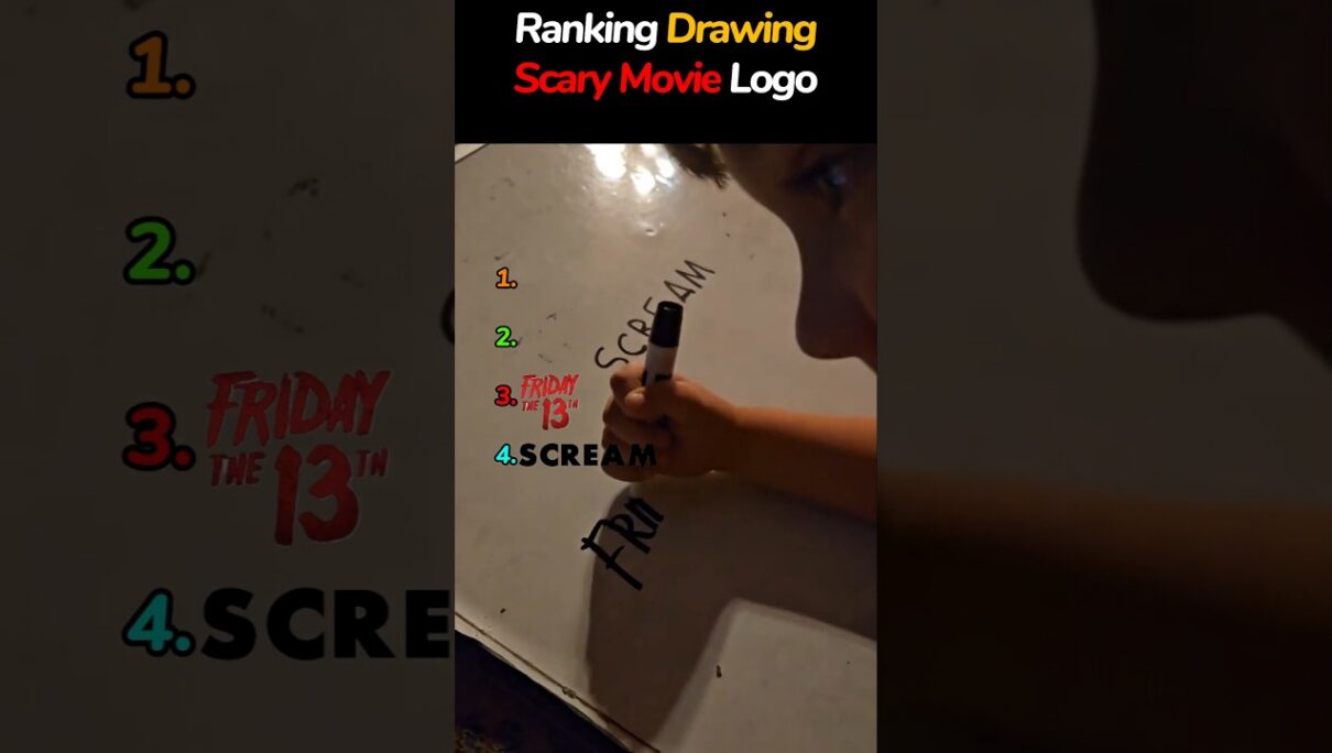 Ranking Drawing Horror Movie Logos #ranking #hyperlexia