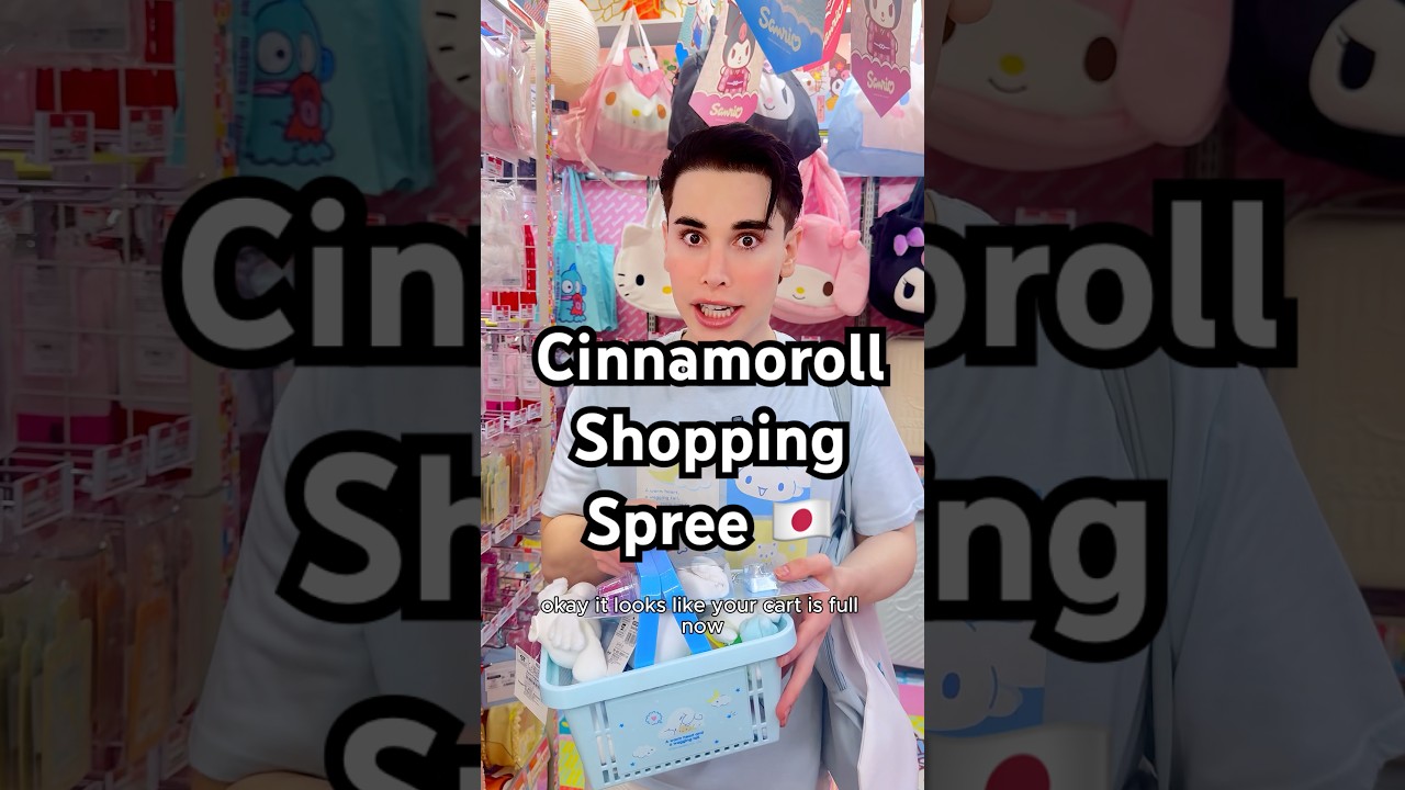 I Let Her Buy ANY Cinnamoroll Item 😭 #shorts #cinnamoroll #sanrio #donki #japan