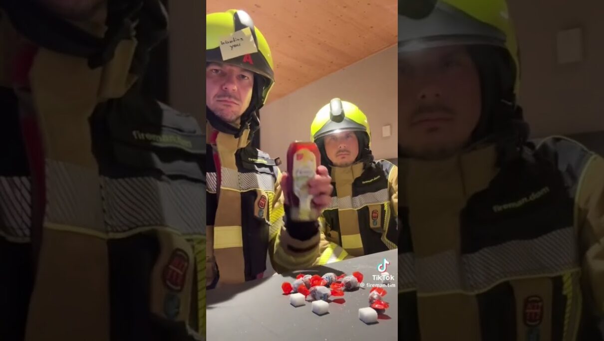 They 100% won this trend for sure🤣🫶🏻👨‍🚒 cr: @fireman.tim over on TikTok. #fypシ゚viral