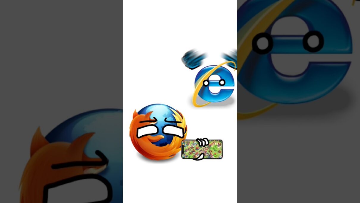 Internet Explorer = speed? #countryballs #browser #memes #chrome #funny #shorts #internetexplorer