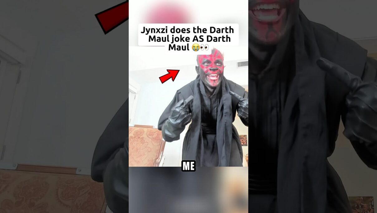 Jynxzi became Darth Maul for the joke 😭#jynxzi #darthmaul #joke #jynxzifunnymoments #costume