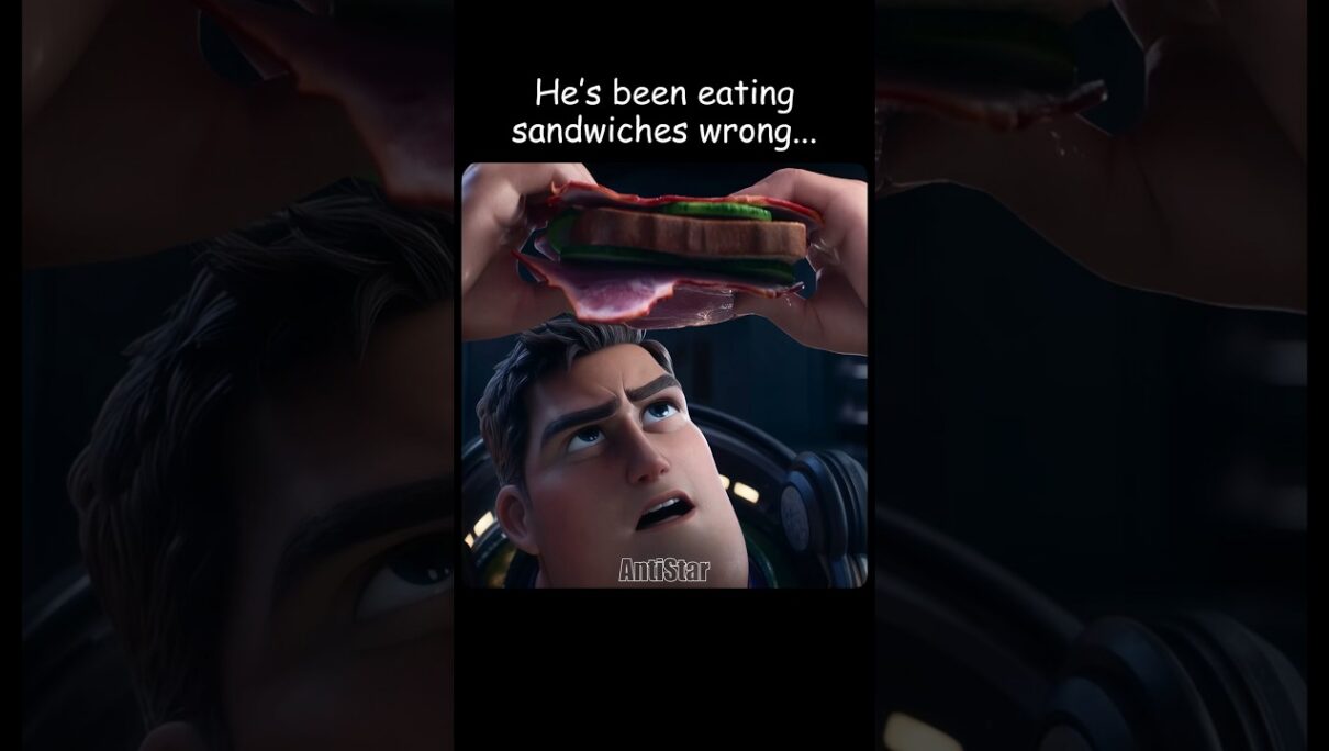 He’s been eating sandwiches wrong 🥩😋