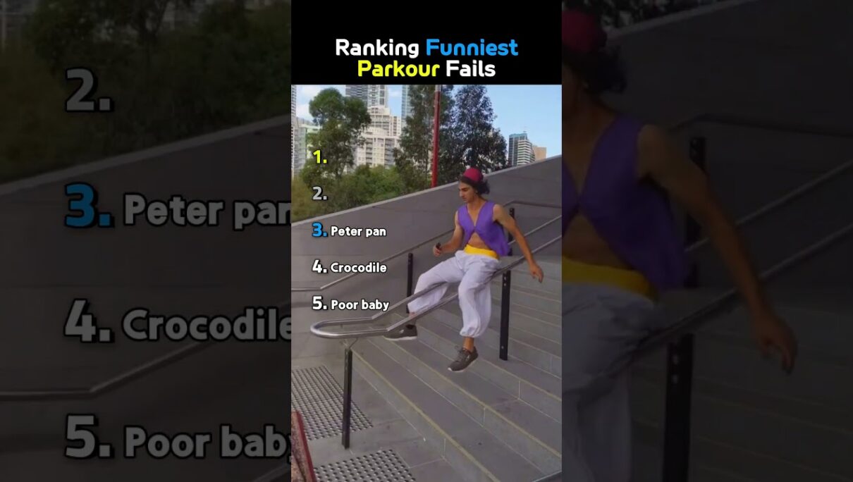 Ranking Funniest Parkour Fails😭😭