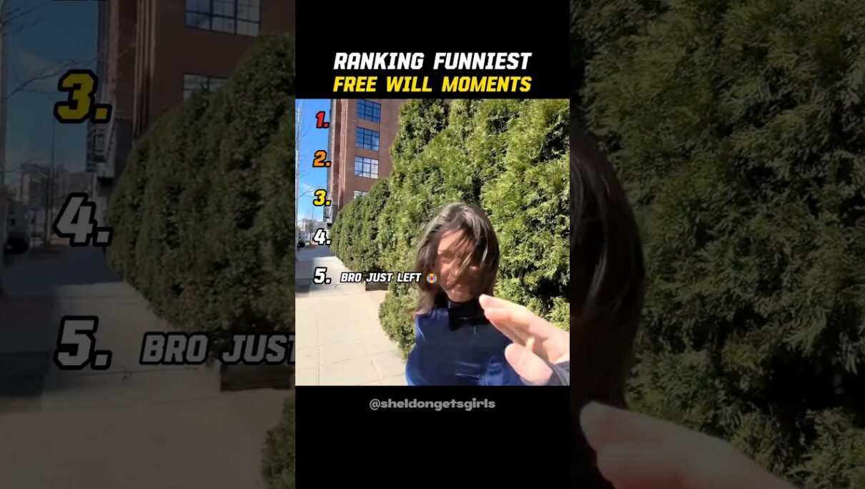 Ranking Funniest Free Will Moments 💀 #ranking #pranks #funny #tiktok