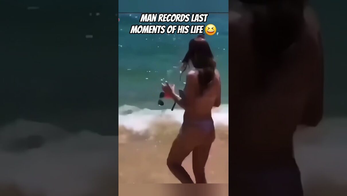 Man records his last moments! Best not to risk your life 😆 #funny #relatable ##memes