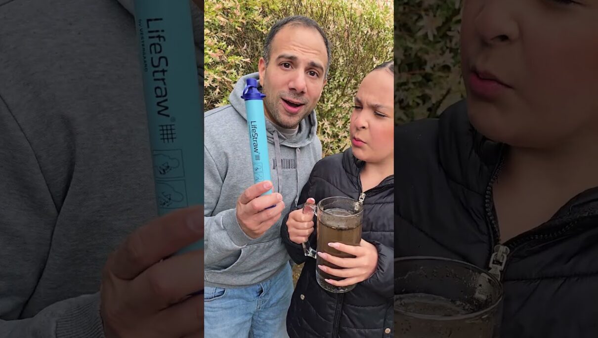 Don’t drink dirty water use a camping straw