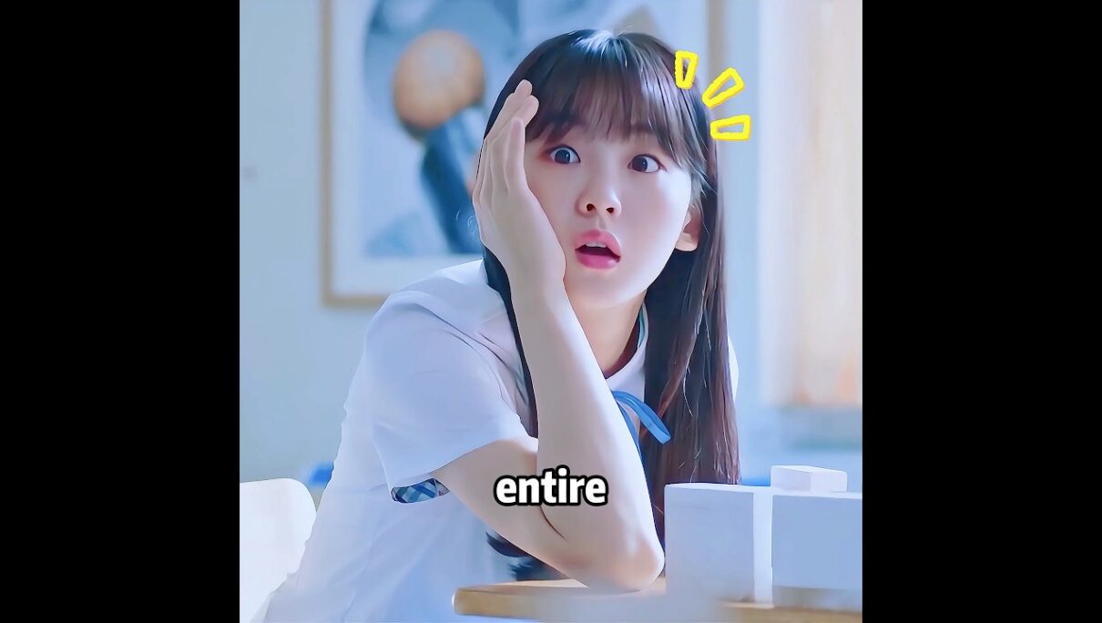 The girl accidentally spilled glue on the boy’s chair #kdrama #movies