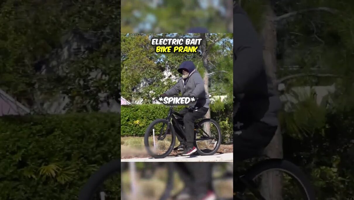 Electric Bait Bike Prank 😂