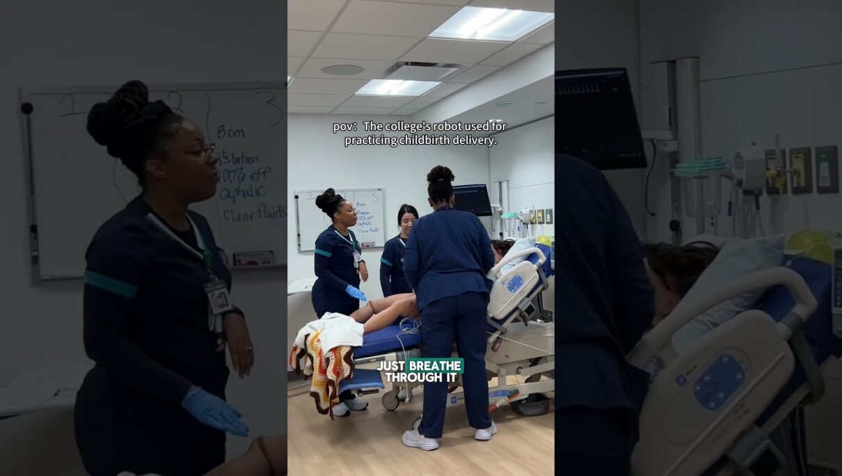 Robot Mannequin Simulation Lab Nursing School #nurse #simulation #mannequin #robot #funny