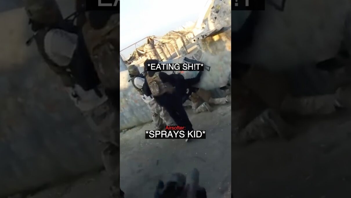 When Airsofter Sprays Kid For Burning His Patch…