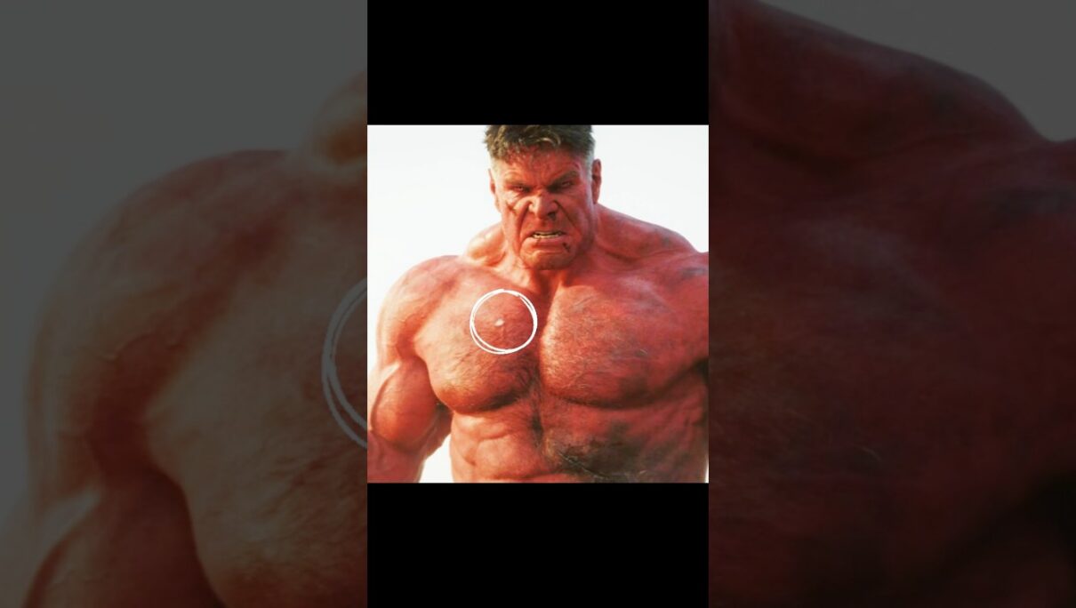 This Red Hulk detail is absolutely insane 🔥💯 #filmtok #marvel #mcu