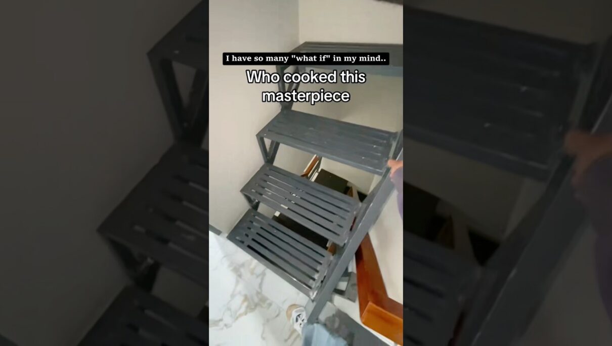 watch your steps😭 #stairs #designfail #funny #fail #weird