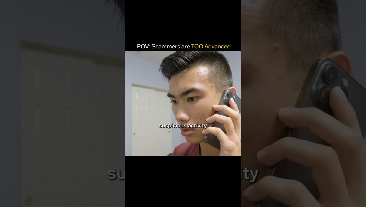 POV: Scammers are TOO advanced #skit #funny #comedy
