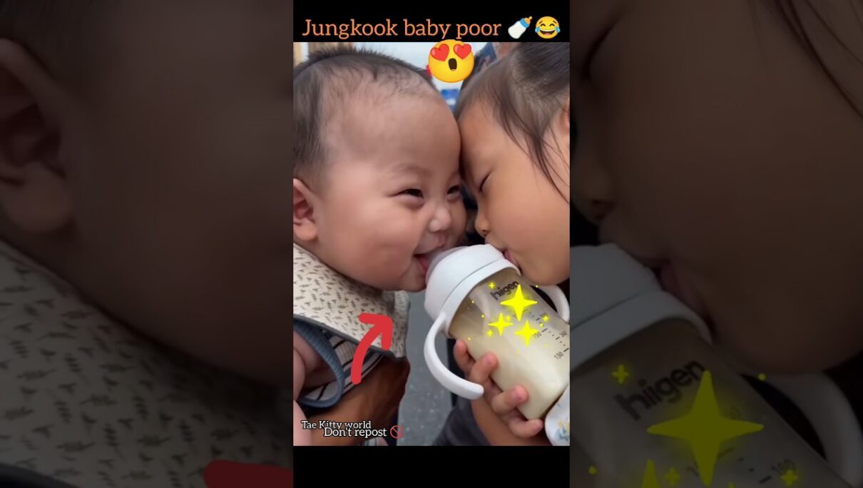 Jungkook baby poor 🍼😂 wait for end 😂 #bts #shorts