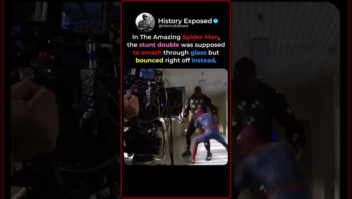 When The Amazing Spider-Man’s Glass Stunt Went Wrong 🕷️💥